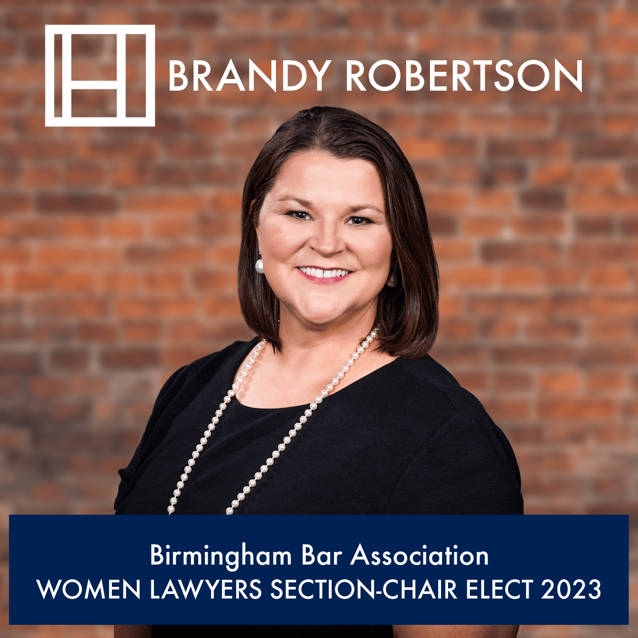 Brandy Robertson Selected 2023 Chair-Elect for the Birmingham Bar Association – Women Lawyers Section