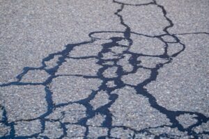 Defective road design patched up.