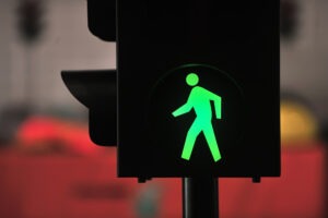 pedestrian light in Birmingham, AL, green to show to walk
