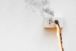 A cord plugged into a wall socket burns. Learn about how a Eutaw product liability lawyer can help you.