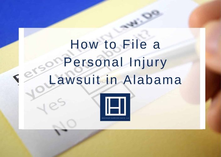 How to File a Personal Injury Lawsuit in Alabama